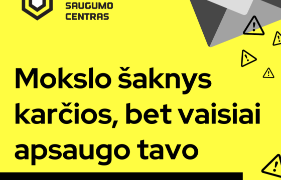 Spalis – kibernetinio saugumo mėnuo