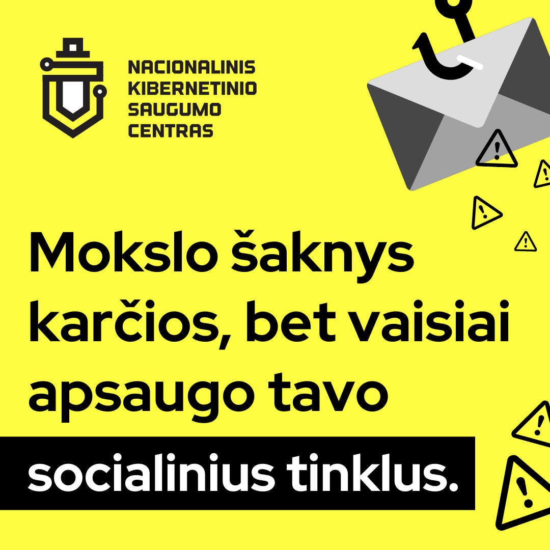 Spalis – kibernetinio saugumo mėnuo