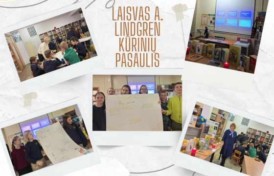 Netradicinė lietuvių kalbos pamoka „Laisvas A. Lindgren kūrinių pasaulis“