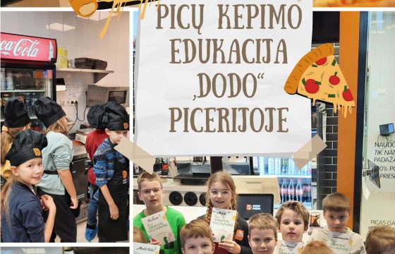 2a klasės picų kepimo pamoka „Dodo“ picerijoje