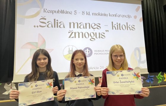 5-8 kl. mokinių konferencija „Šalia manęs – kitoks žmogus“