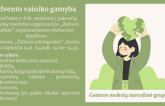 Kvietimas į advento vainiko gamybą